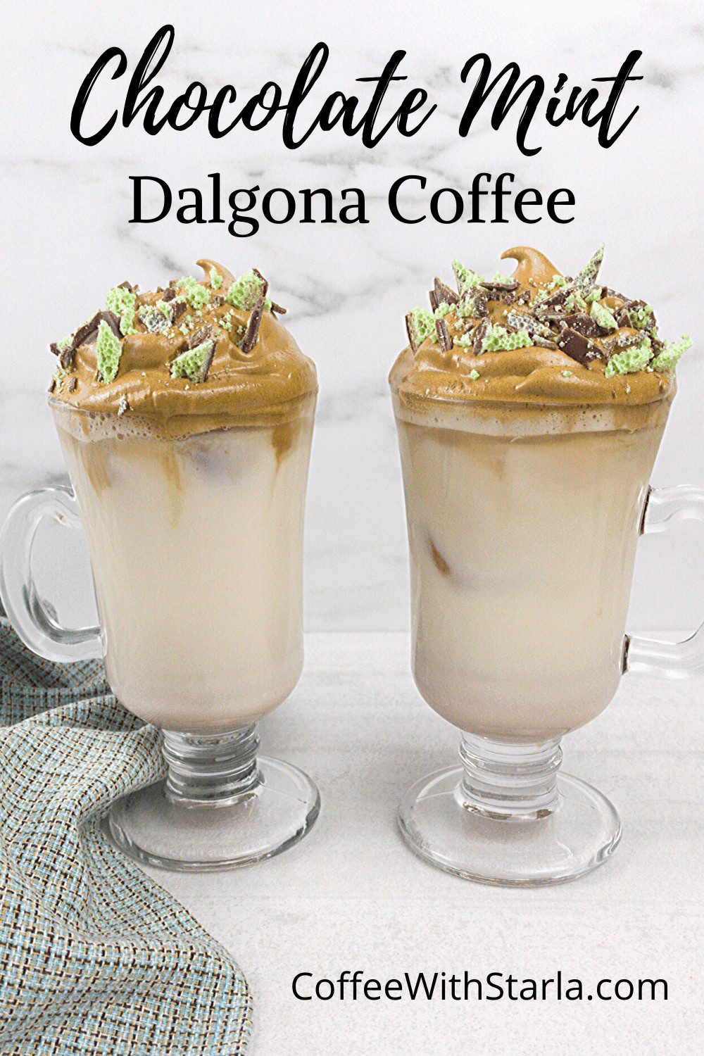 Chocolate Mint Dalgona Coffee Recipe - Coffee With Starla