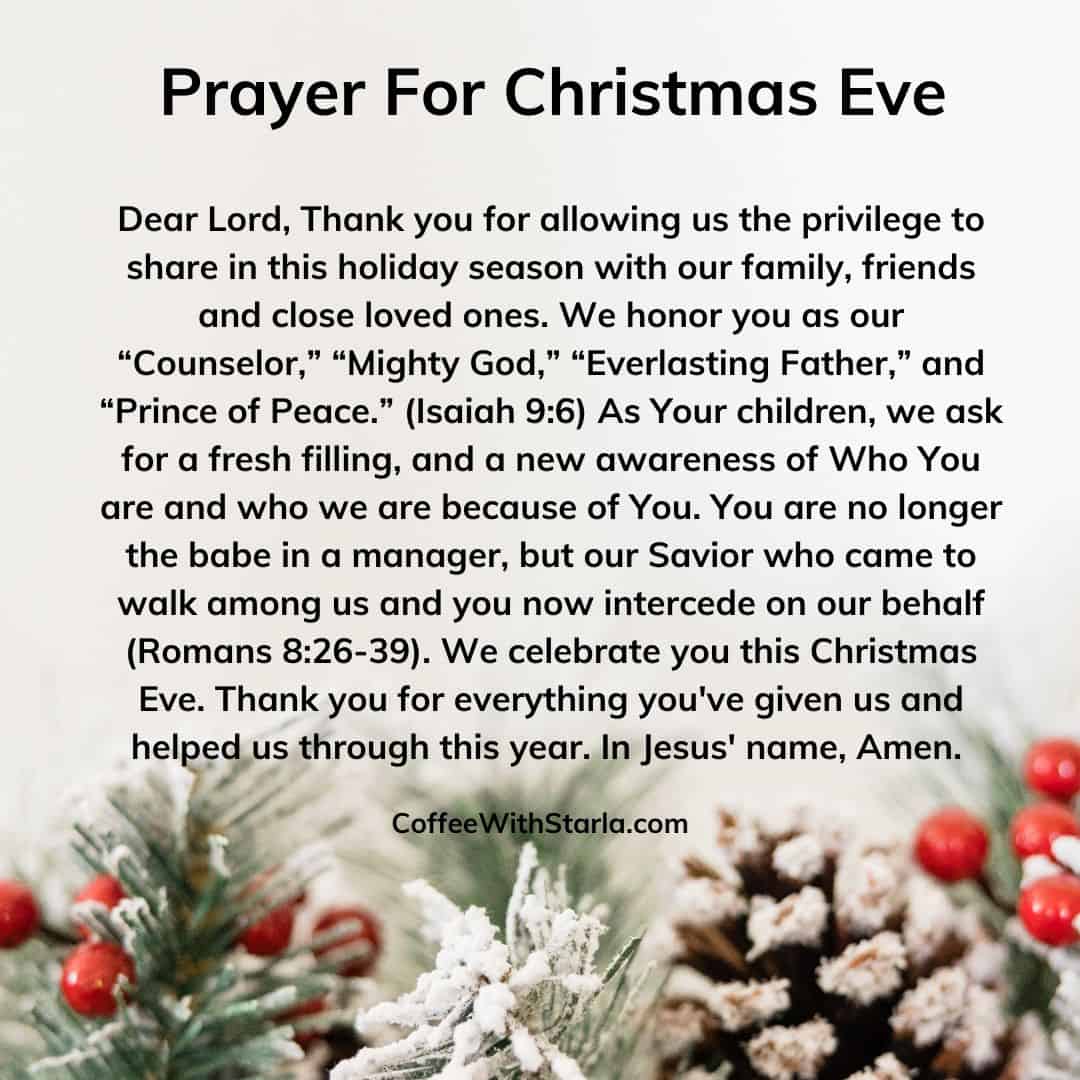 Christmas Eve Prayer 2025 - Liza Lucina