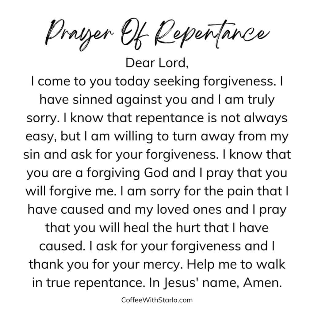 prayer of forgiveness