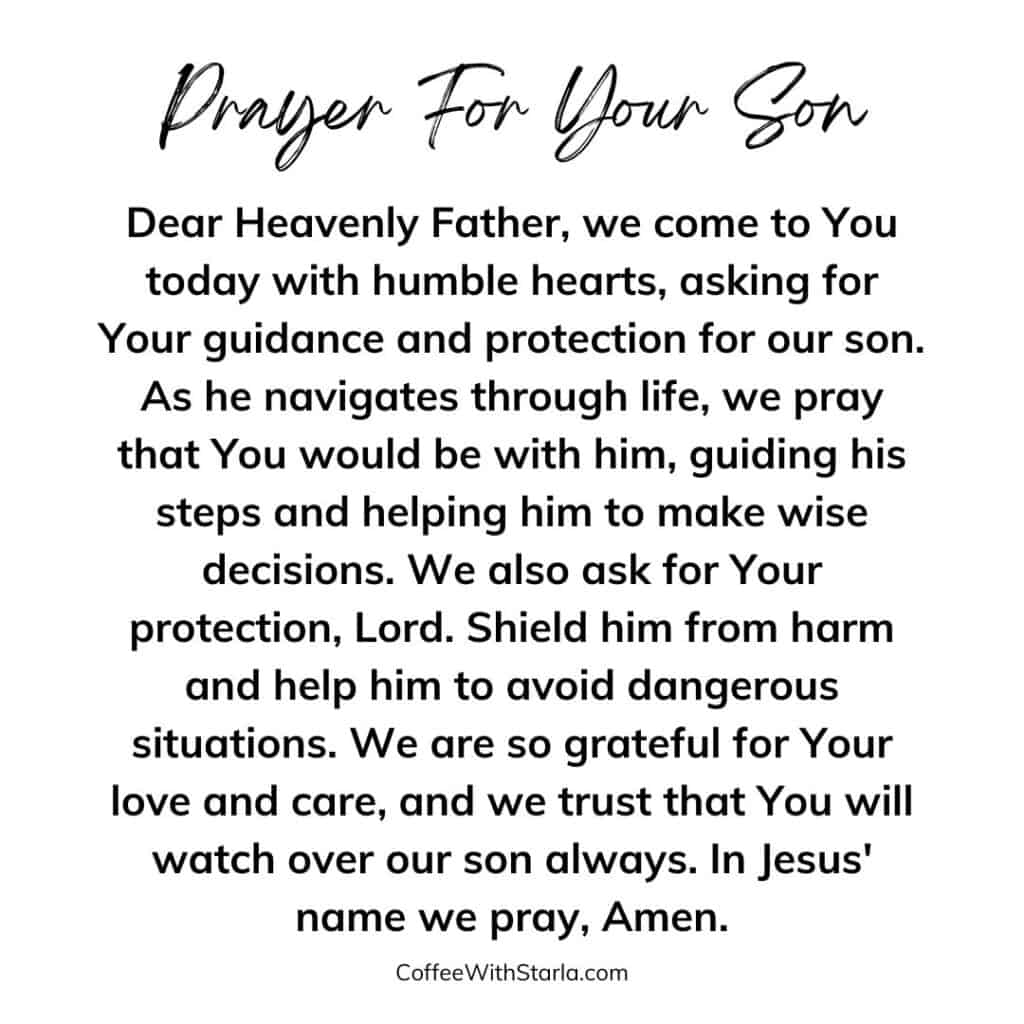 prayer for son