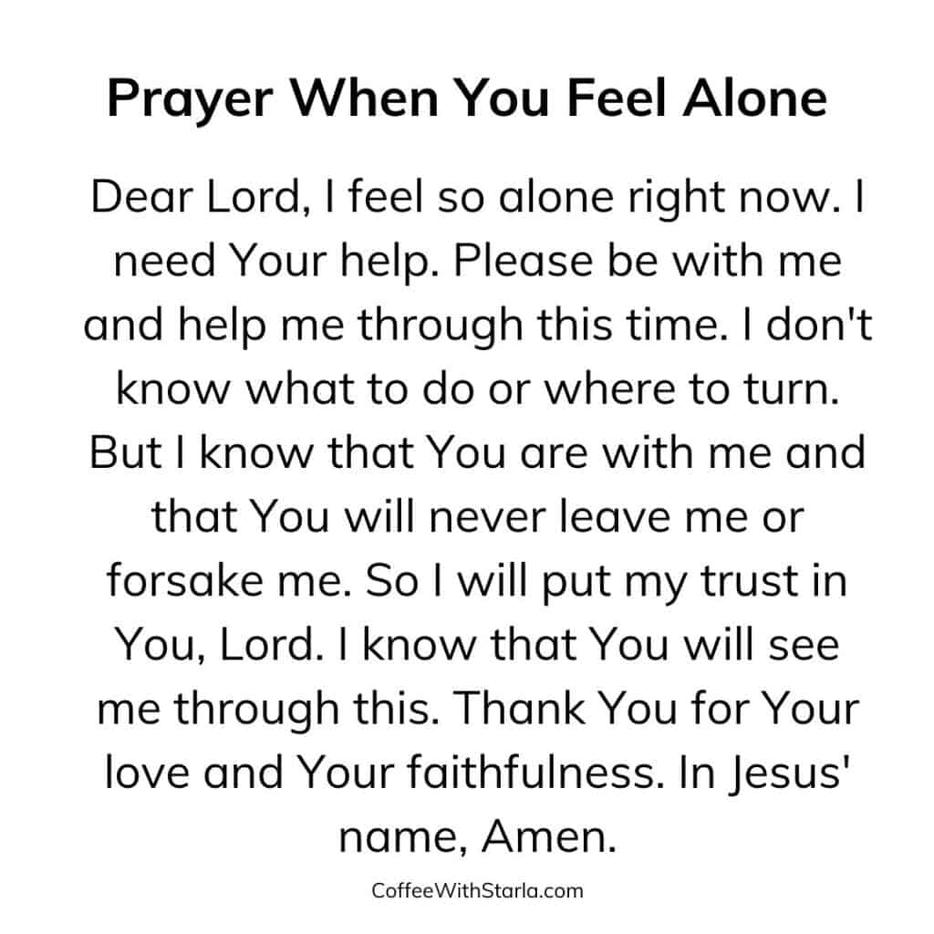 prayer when you feel lonely, Prayers For The Suicidal