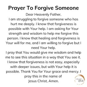 Powerful Devotion on Forgiveness (Scripture, Prayer, Practice) - Coffee ...