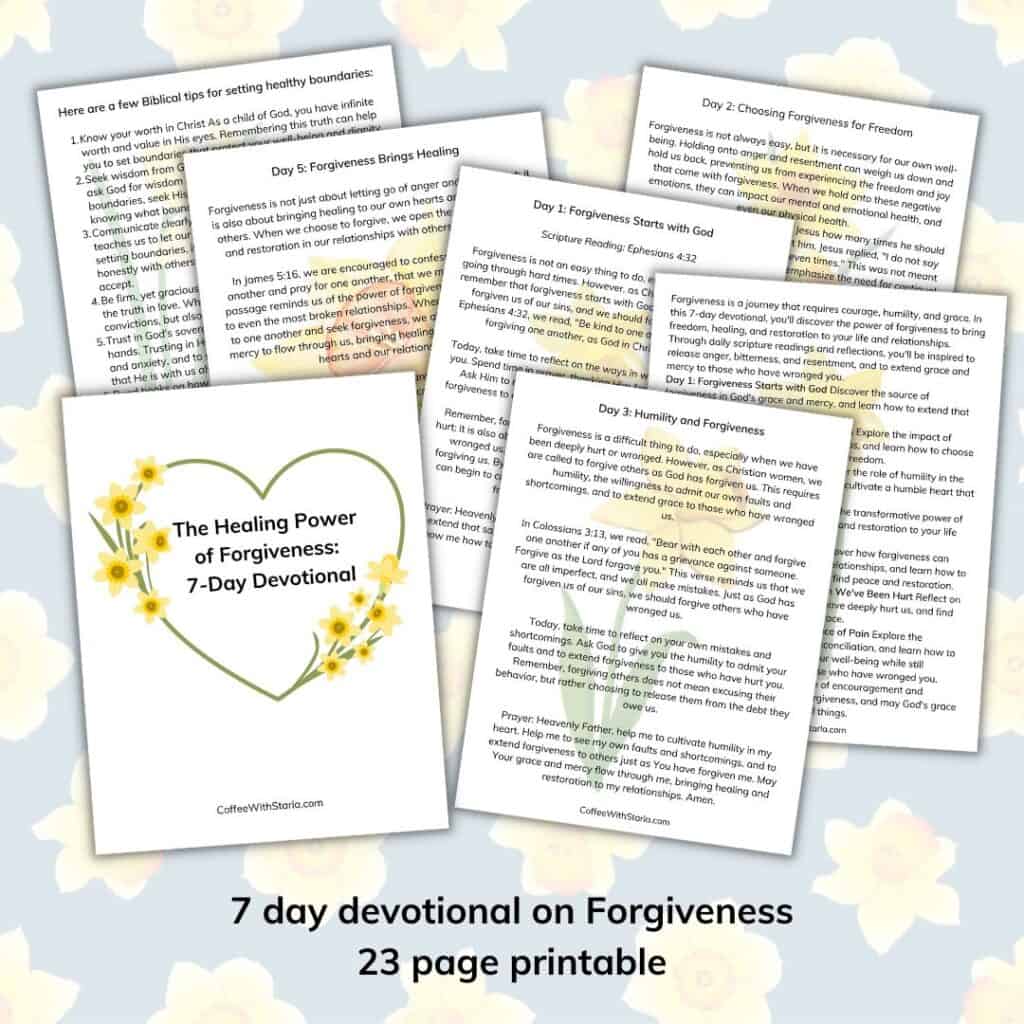 forgiveness devotional