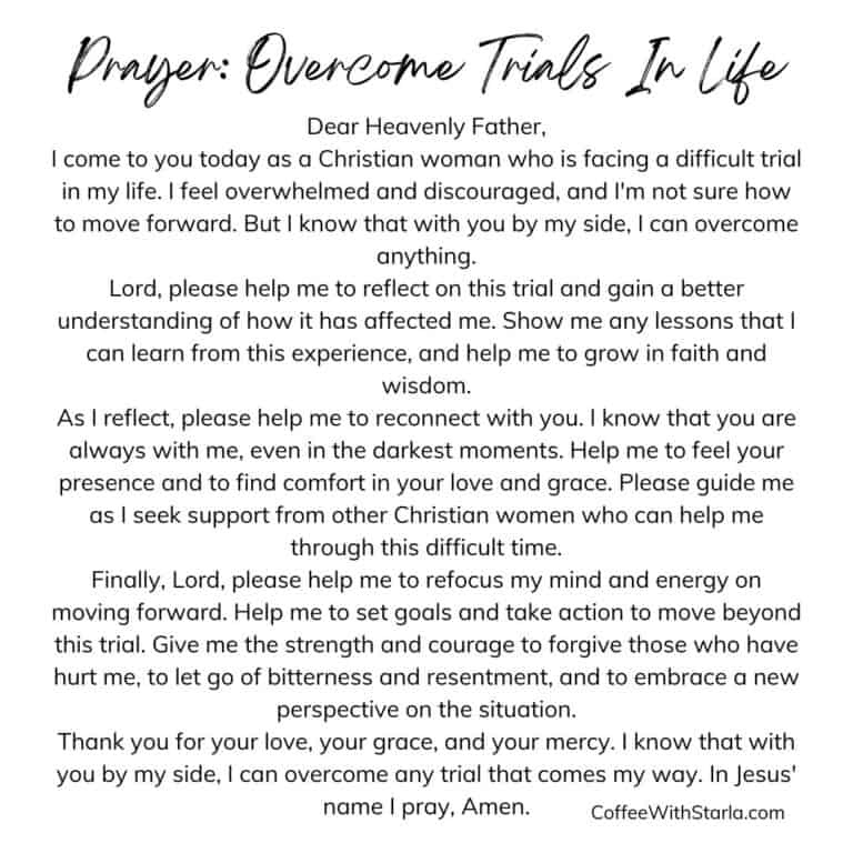 3 Steps To Overcoming Trials In Life - Coffee With Starla