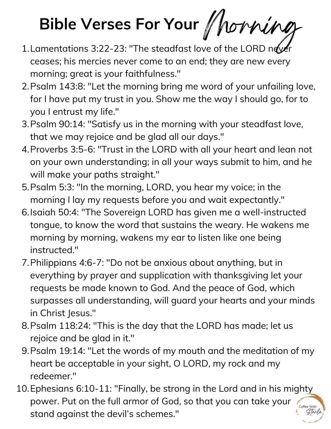 Easy Christian Morning Routine for 2025 - Coffee With Starla