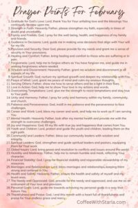 29 Powerful Bible Verses For February + Prayer - Coffee With Starla
